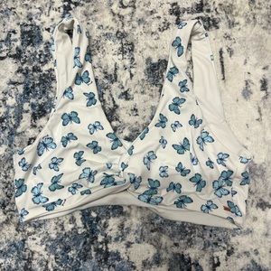 Size Medium cute butterfly bikini top